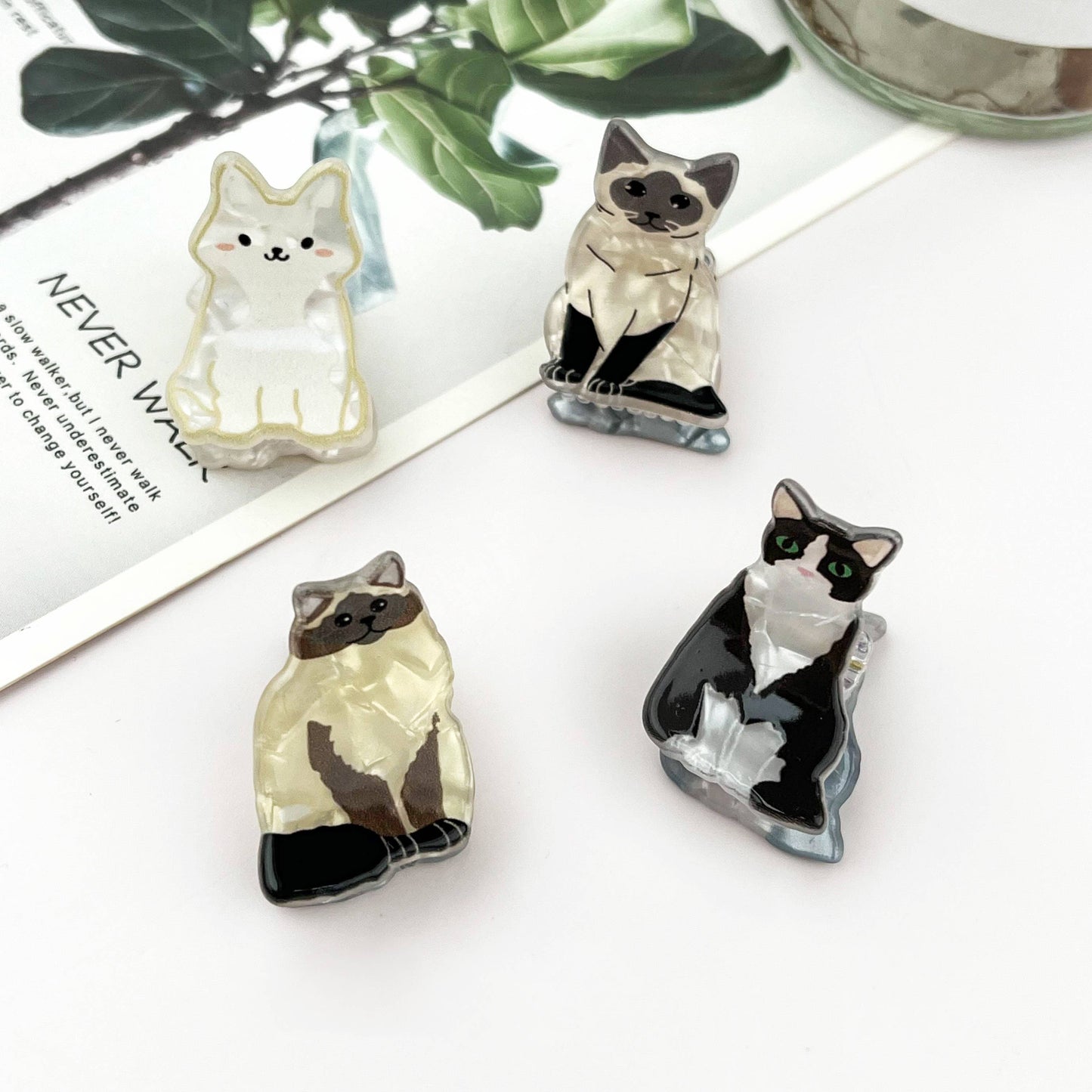 Mini Cute Kitten Claw Clip