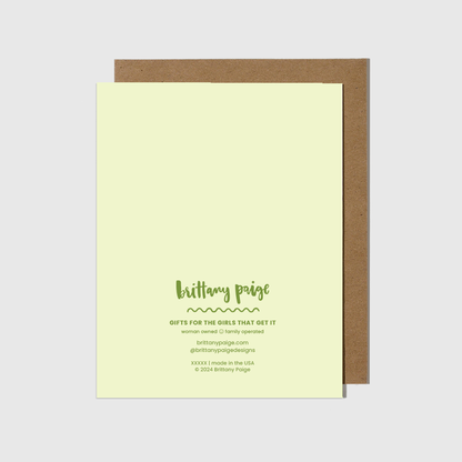 Cake Tequila Sticker Card