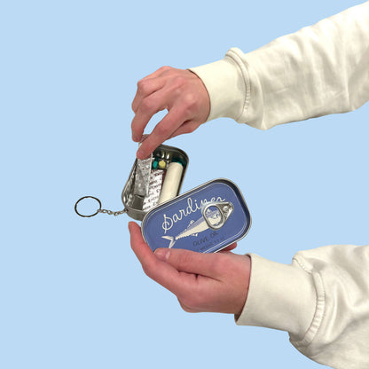 Sardine Tin Keychain