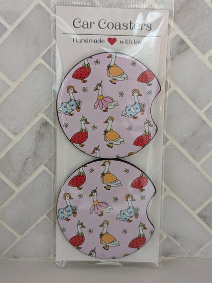 Silly Goose Car Coasters
