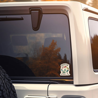 Holiday Christmas Tree Shoe Sticker