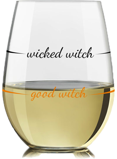 Wicked Witch Stemless Wine Glass