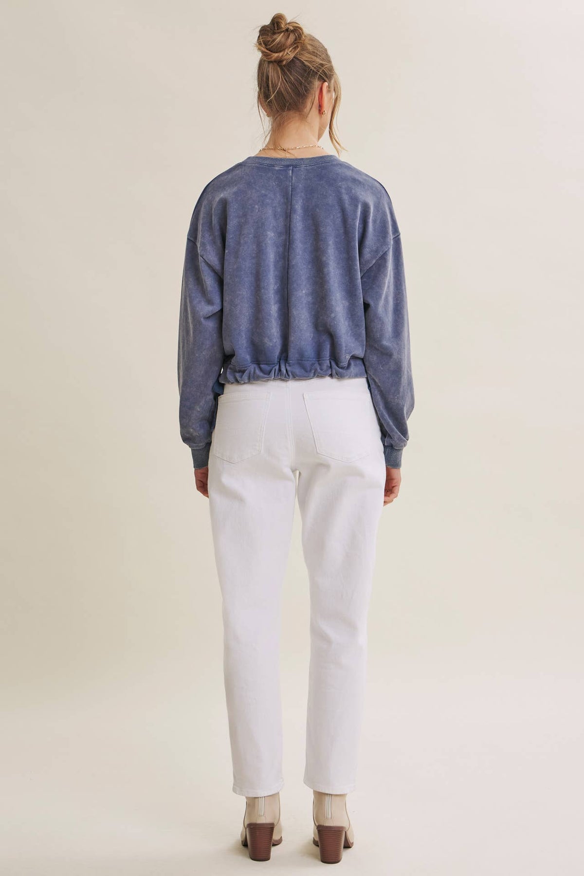 Soft Faded Mineral Wash Sweatshirt