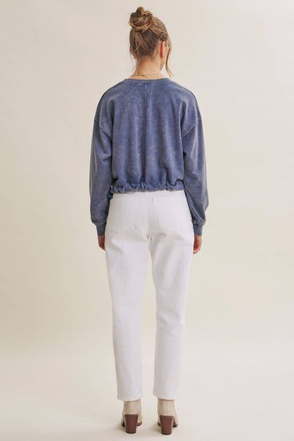 Soft Faded Mineral Wash Sweatshirt