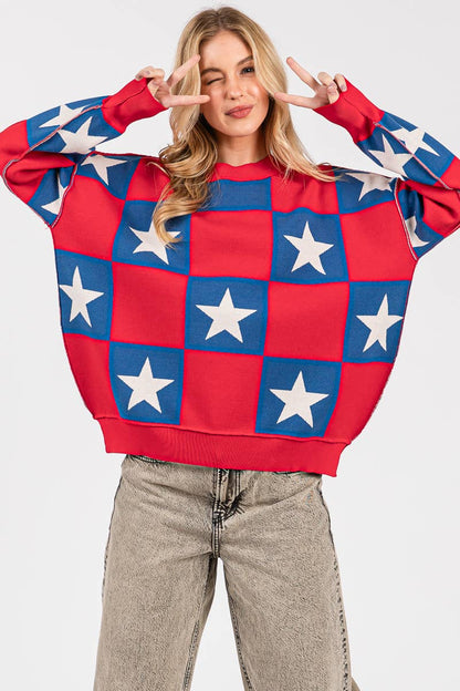 Americana Checkered Top