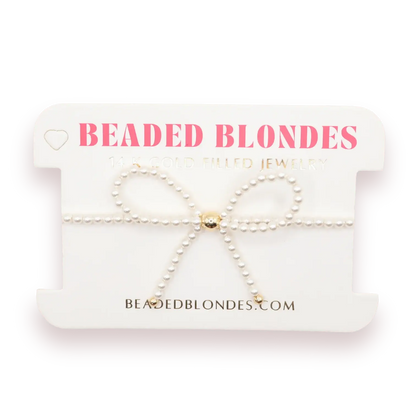 Pearl Bow Bracelet