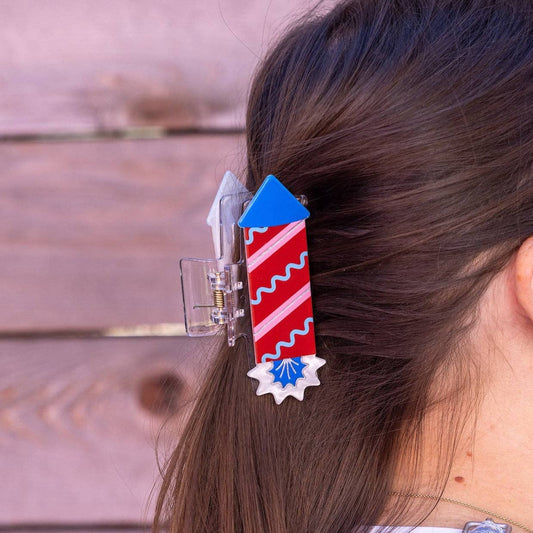 Firework Hair Claw Clip
