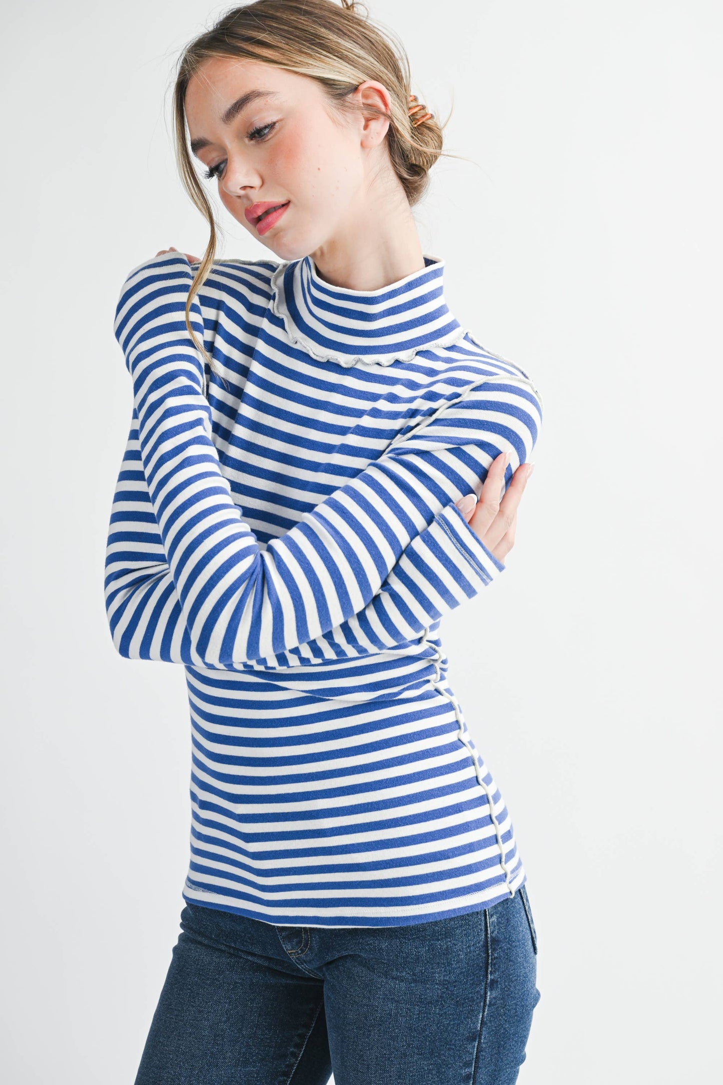 Tarah Mock Neck Top