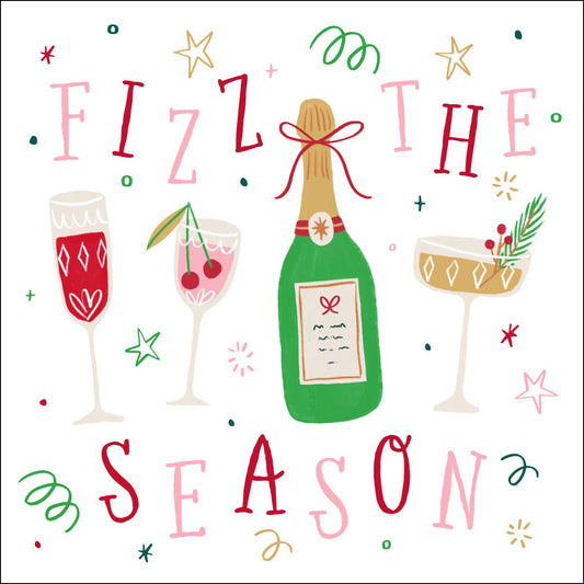 Holiday Cocktail Napkins | Fizz The Season