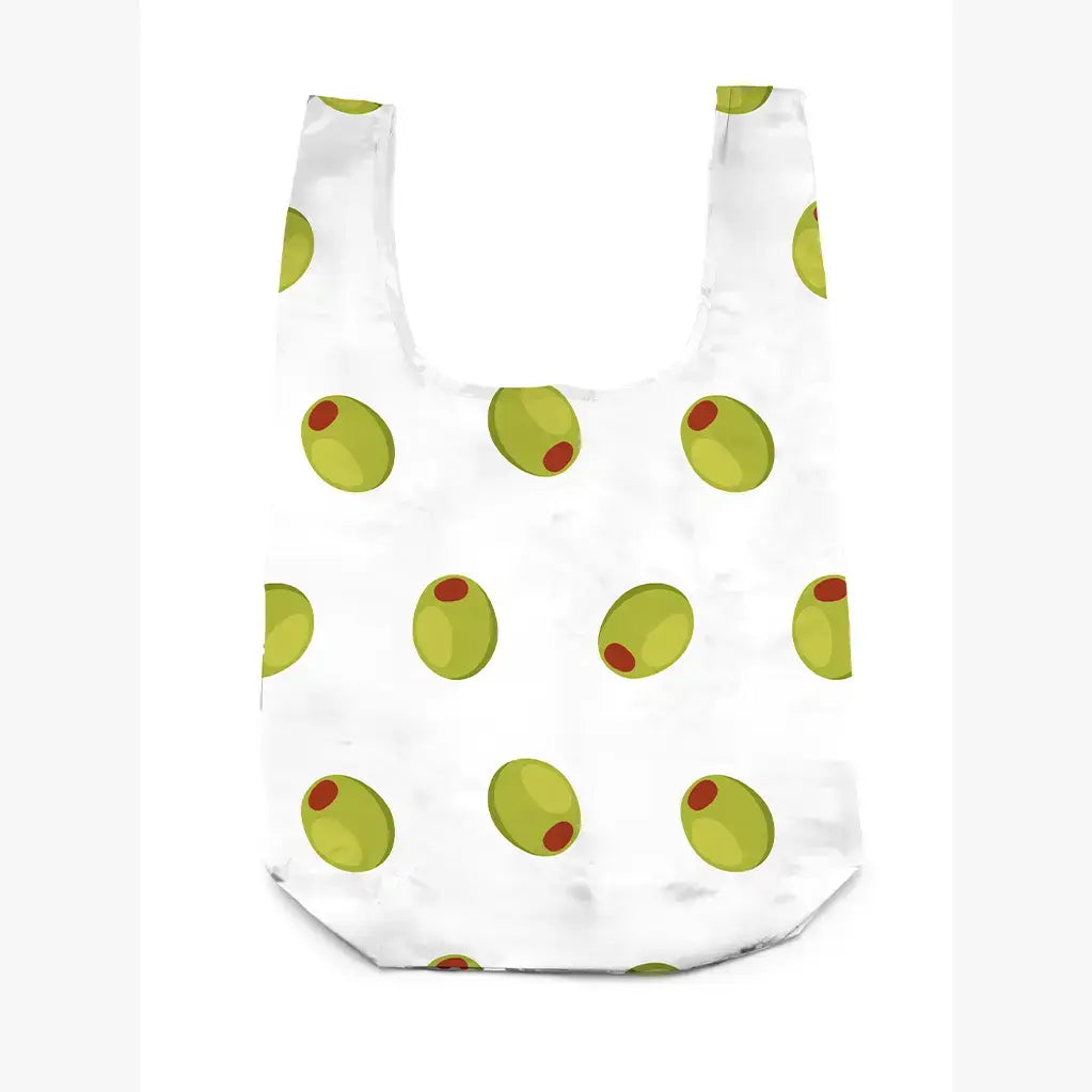 2-in-1 Bag Charm & Reusable Shopper Bag - Green Olive