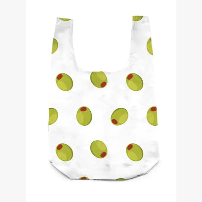 2-in-1 Bag Charm & Reusable Shopper Bag - Green Olive