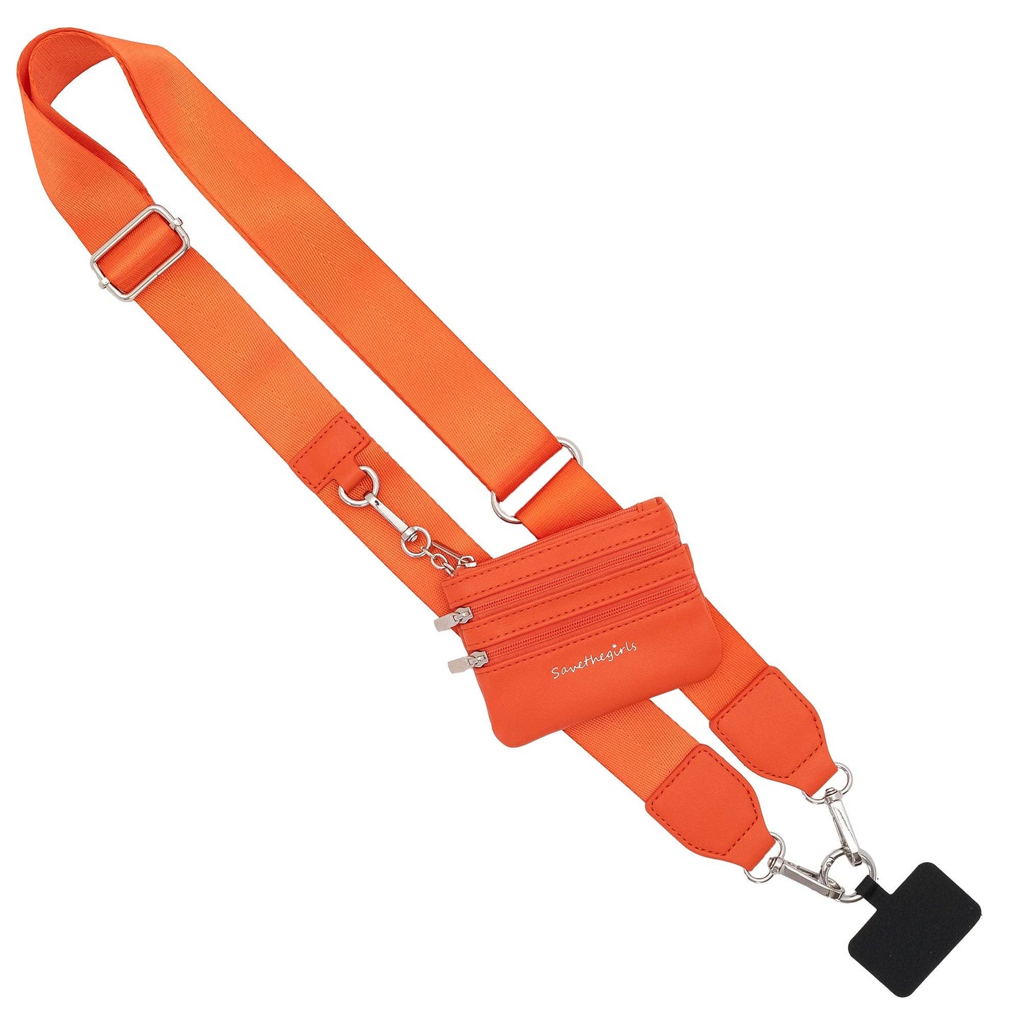Clip & Go Strap w/Zippered Pouch Solid