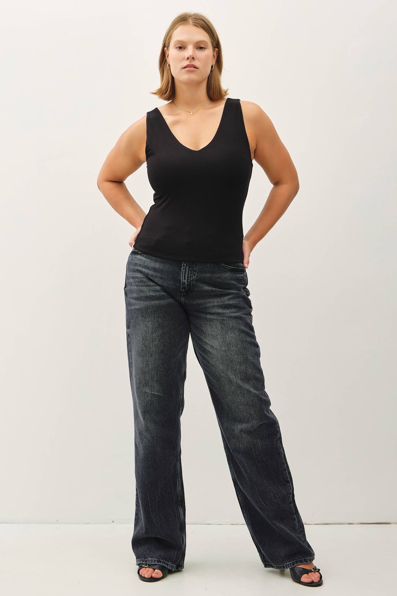 Plus Basic V-Neck Tank