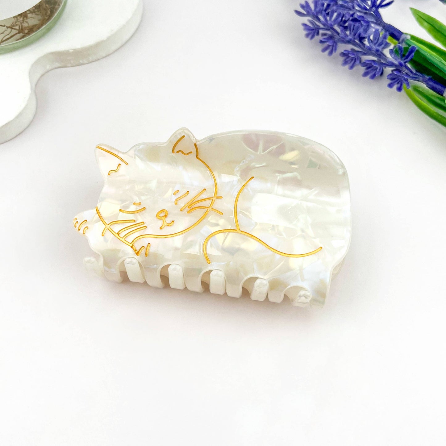Sleeping Cat Claw Clip