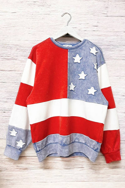 Mineral Washed Americana Sweatshirt