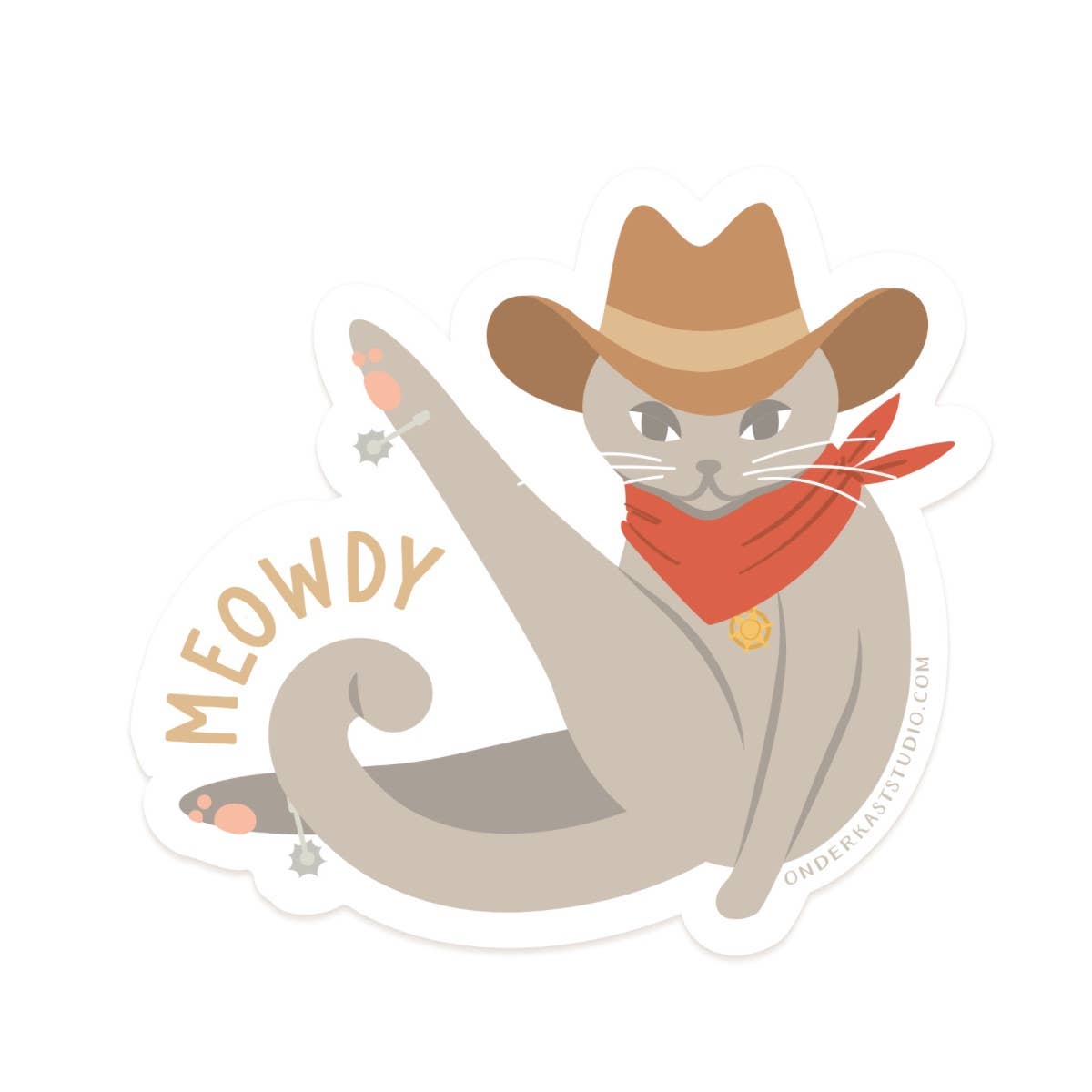 Meowdy Sticker