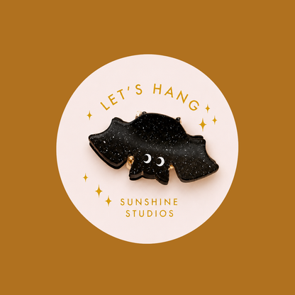 Let's Hang Bat Mini Hair Clip