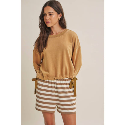 Soft Faded Mineral Wash Sweatshirt