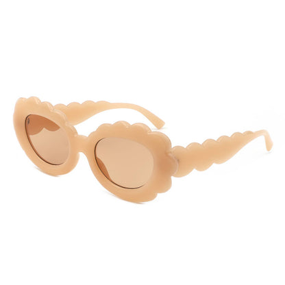 Round Cloud Tinted Fashion Oval Sunglasses
