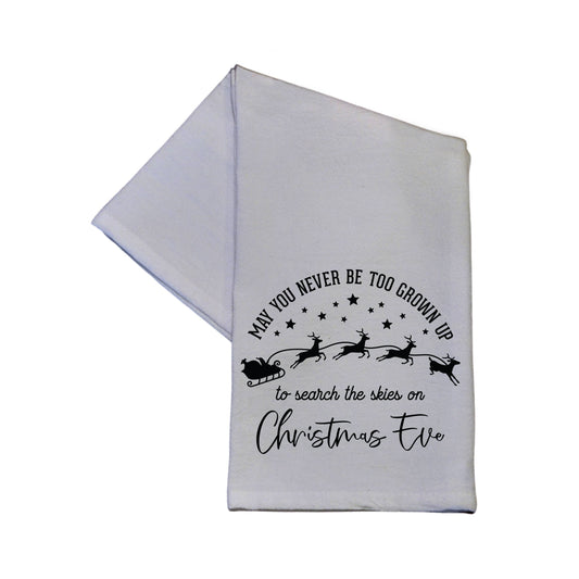Search The Skies Christmas Eve Tea Towels - Christmas Decor