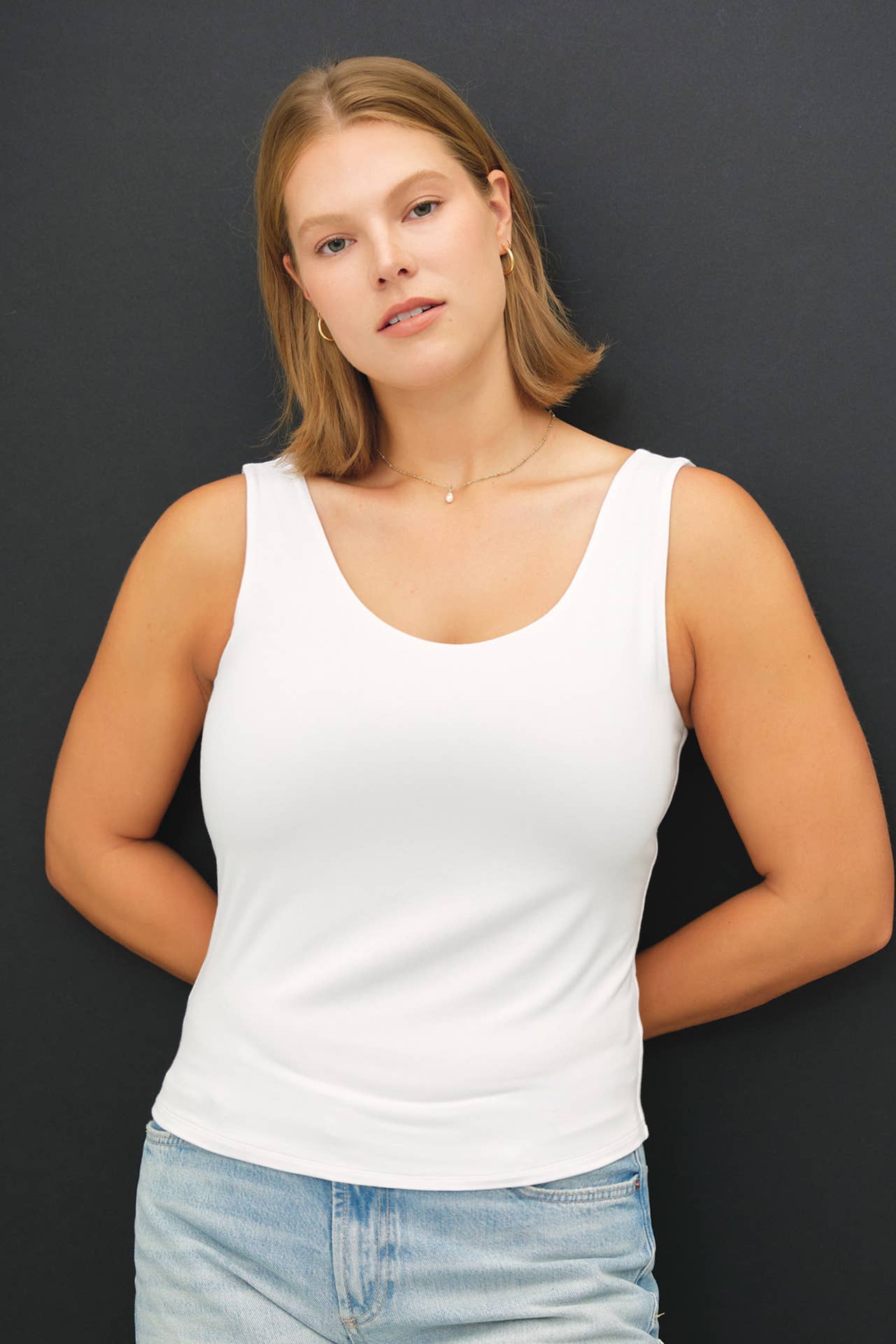 Plus Basic Scoop Neck Tank
