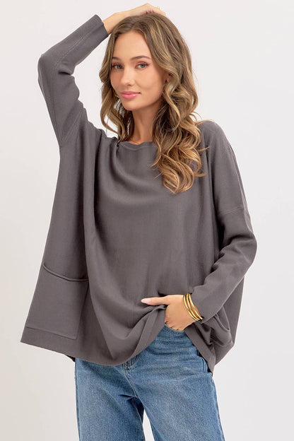 Oversized Round Neck Sweater
