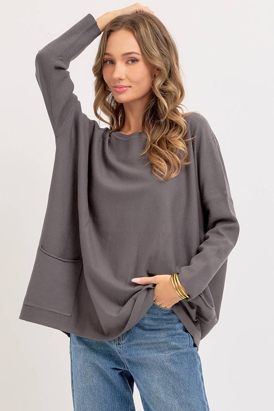Oversized Round Neck Sweater