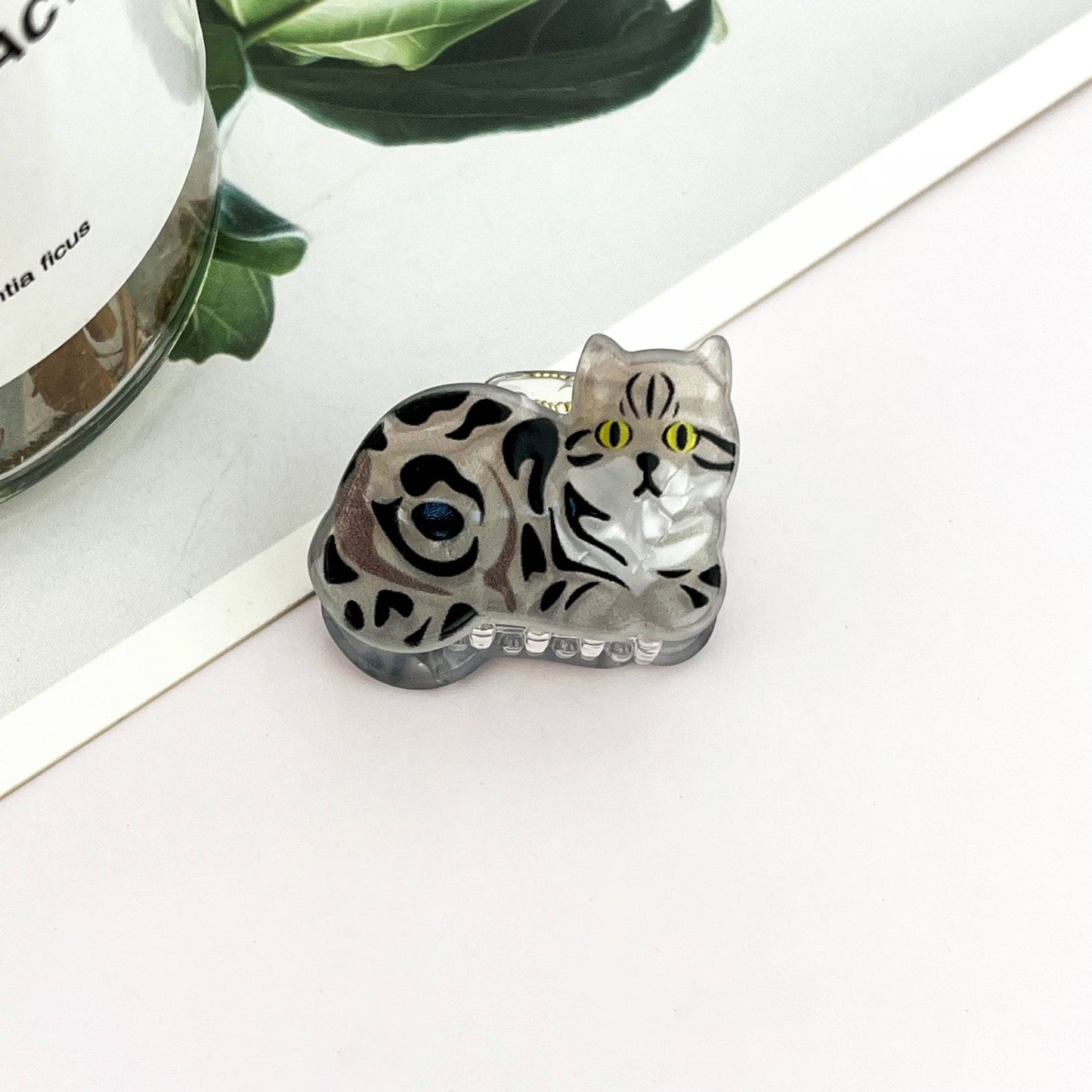 Mini Cute Kitten Claw Clip