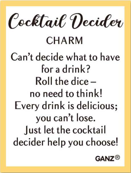 Cocktail Decider Dice Charms