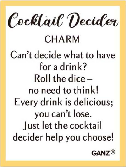 Cocktail Decider Dice Charms