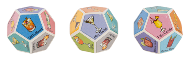 Cocktail Decider Dice Charms