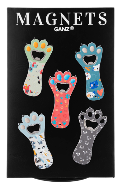 Pet Paw Bottle Opener Magnets