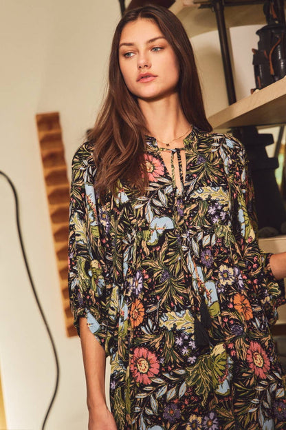 Bohemian Floral Maxi Dress