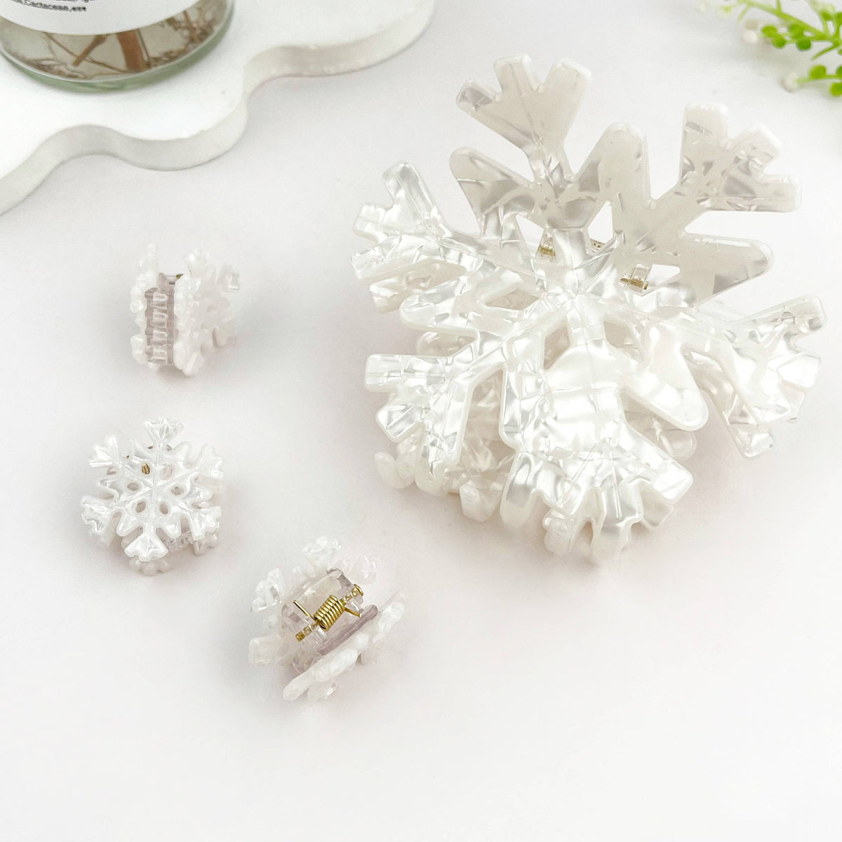 Christmas Snowflake Claw Clip