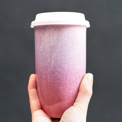Astral Bloom Ceramic 12 oz Travel Mug