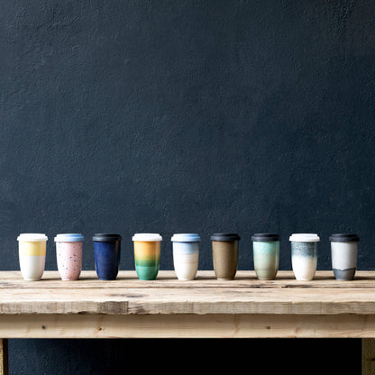 Lemon Ceramic Travel Cup 16oz | Perfect Christmas Gifts