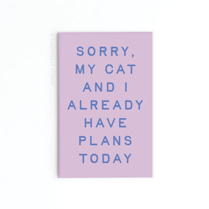 My Cat and I Rectangle Magnet