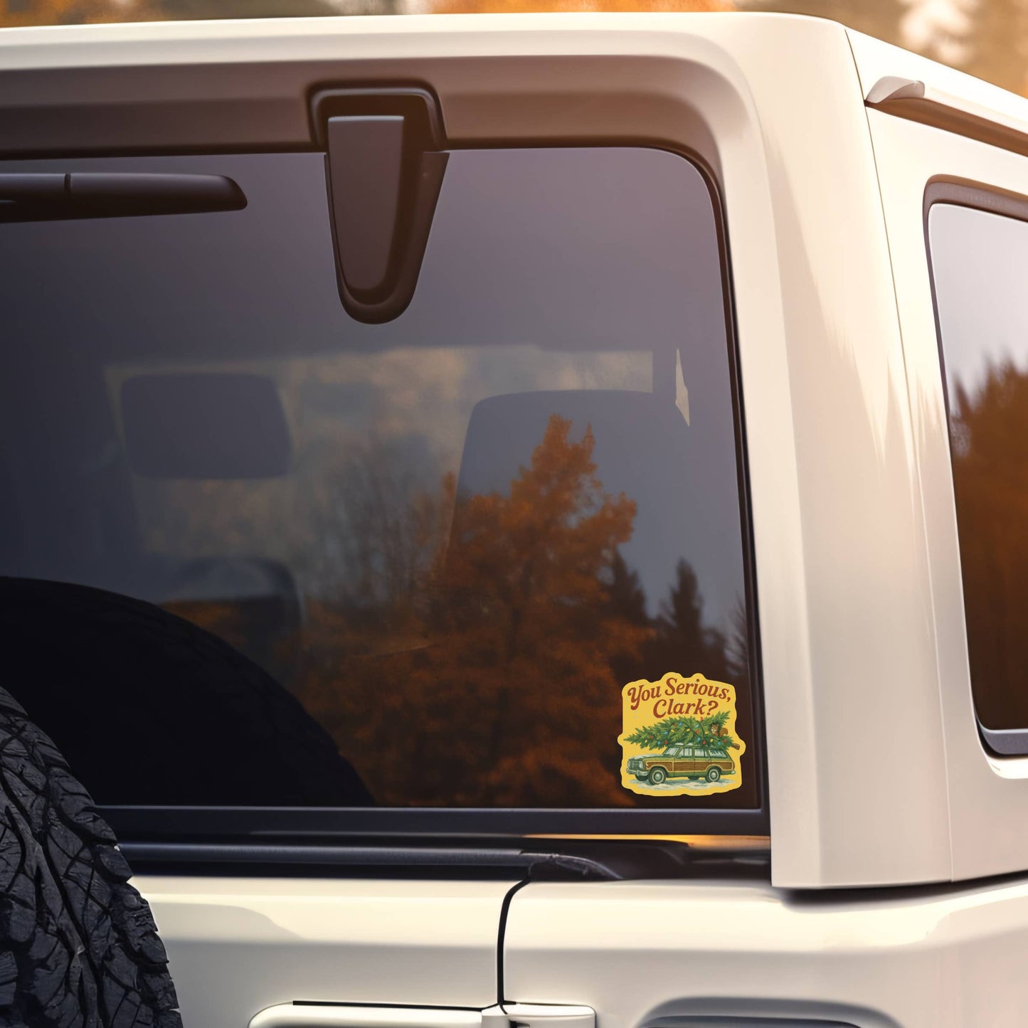 Holiday Christmas 1980's Humor High Quality Vinyl Sticker