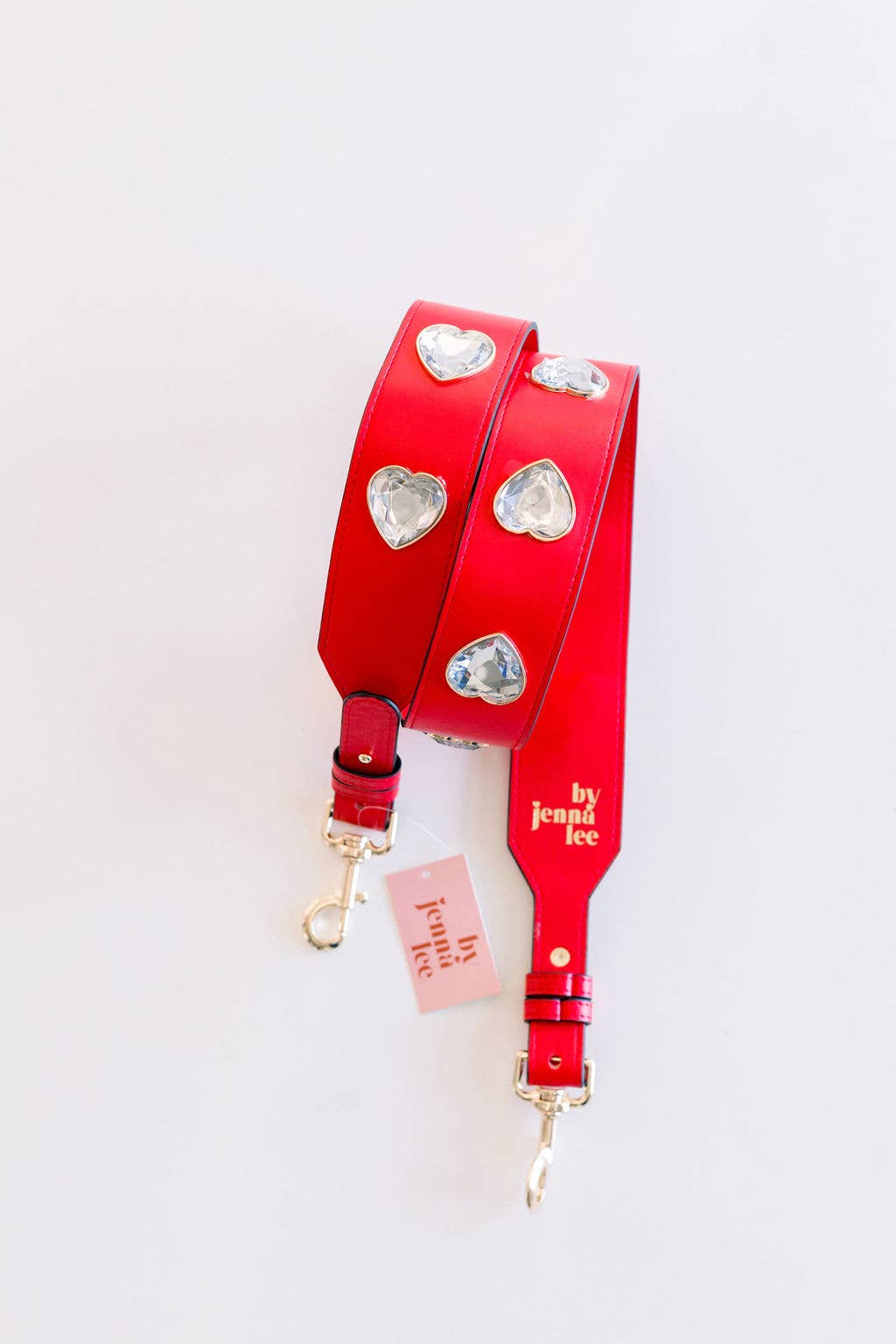 Crystal Heart Gameday Purse Strap | Rhinestone Stadium Strap