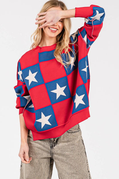 Americana Checkered Top