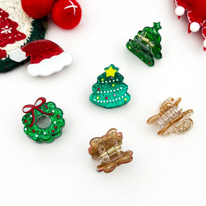 Mini Christmas Claw Clip