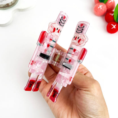 Sweet Pink Nutcracker Claw Clip