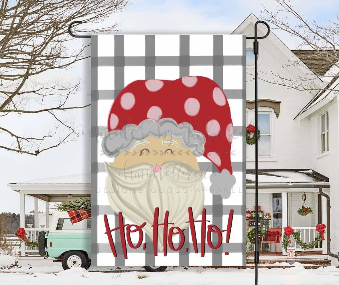 Ho Ho Ho Santa Garden Flag