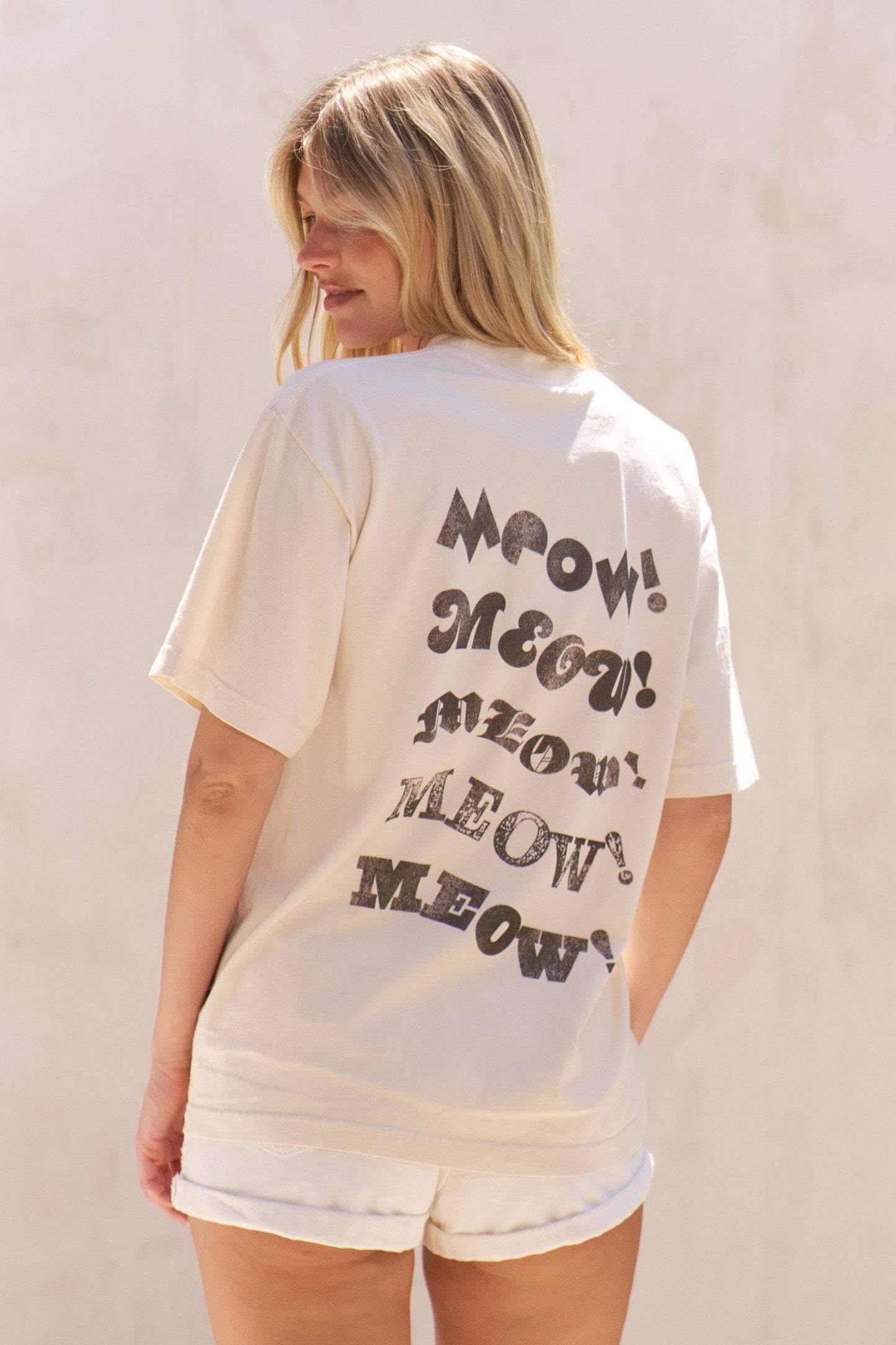 Two Cat Meow Graphic Tee