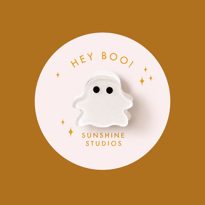 Hey Boo! Ghost Mini Hair Clip