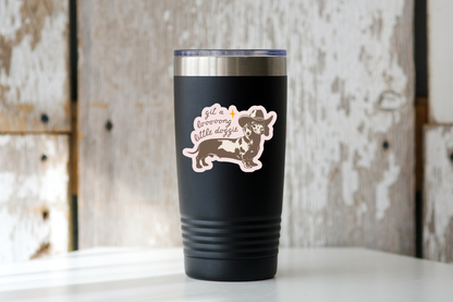Git a Long Little Doggie Sticker