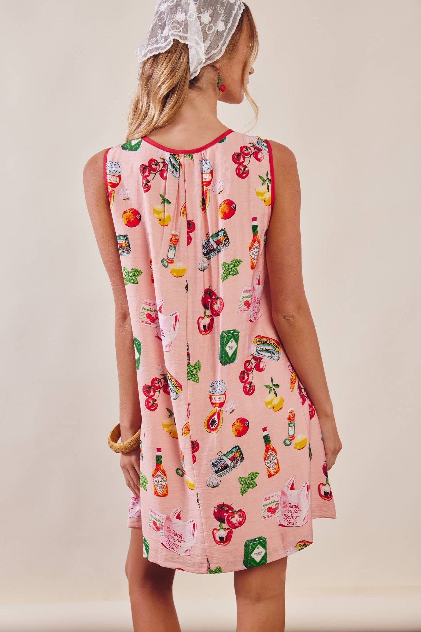 Printed Pocket Shift Dress