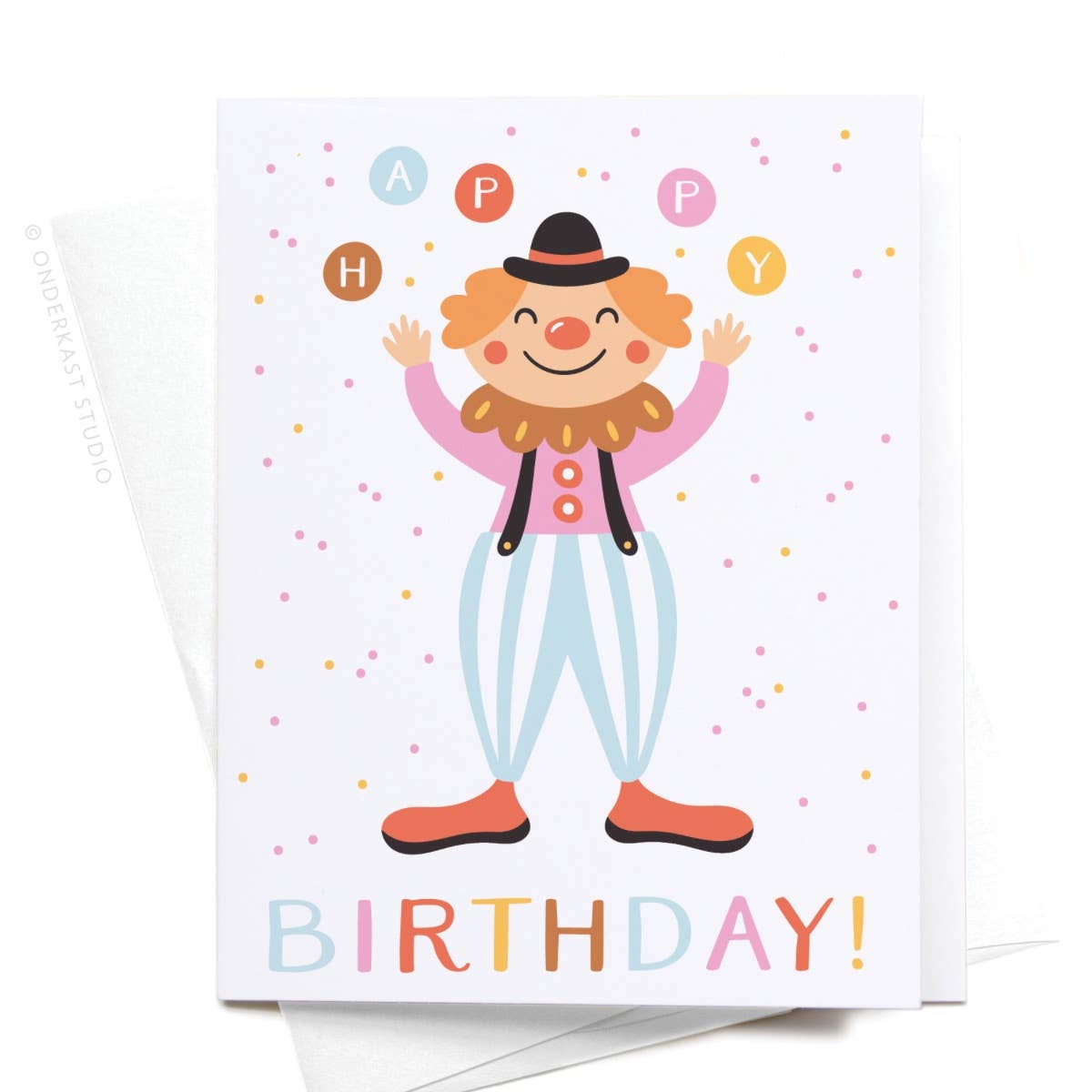 Happy Birthday! Clown Greeting Card