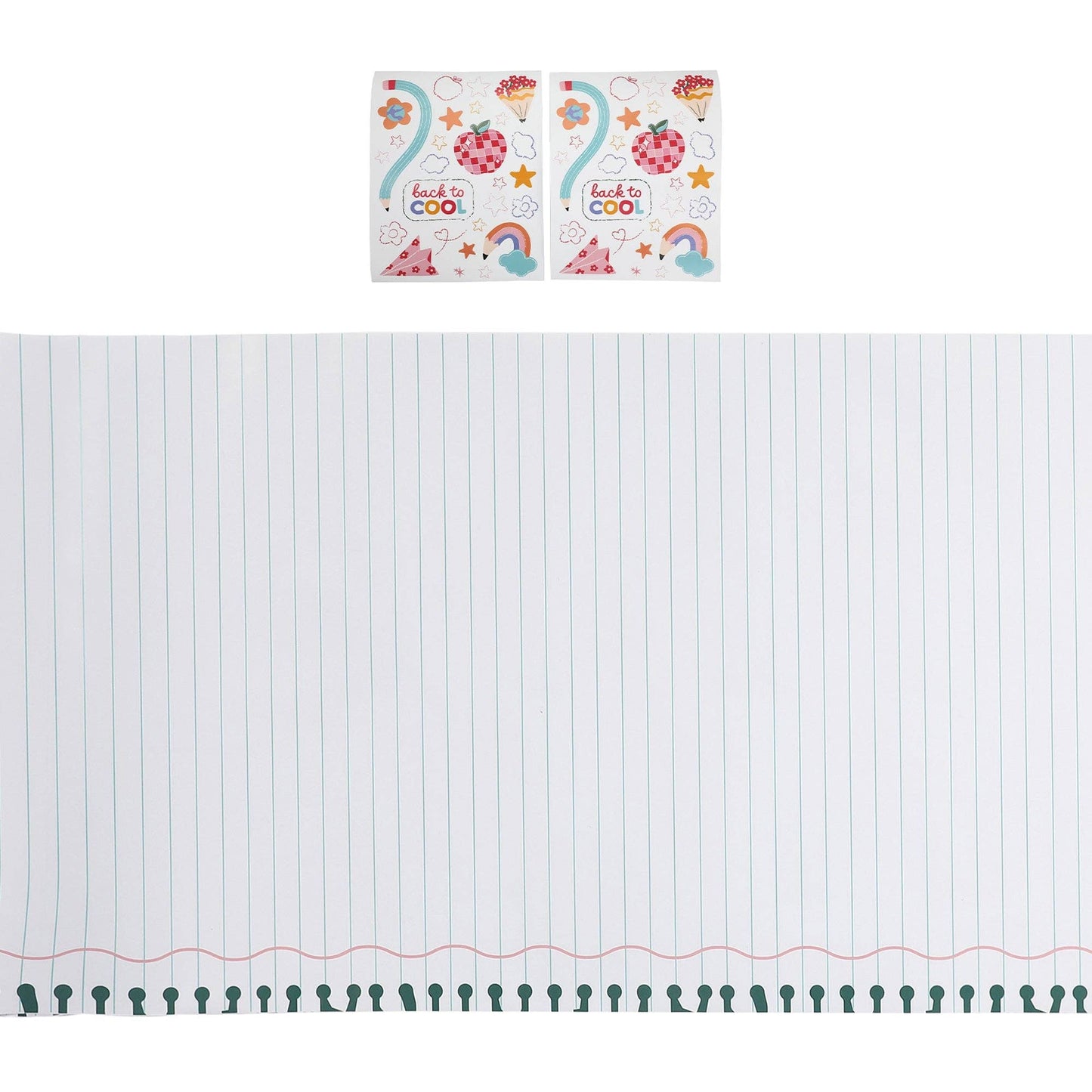 'Write On! Paper Table Runner with Stickers
