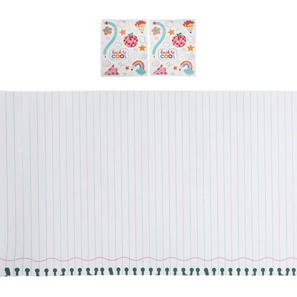 'Write On! Paper Table Runner with Stickers